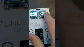 Playing with SSD1306 and ESP32 on LCA2021 conference badge (with micropython)