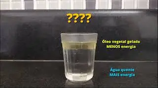 Água quente + óleo frio