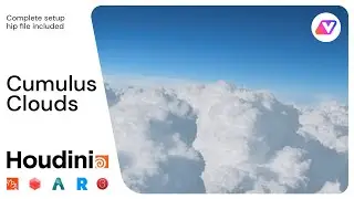 Cumulus Clouds - rendering photorealistic clouds in Houdini and USD #houdini #vfx #tutorial