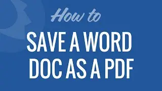 Save Office Doc as PDF