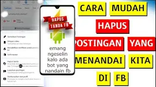 Cara menghapus postingan di fb yang menandai kita