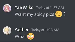 When Yae Miko asks Aether for help... | Genshin Impact Discord Skit