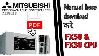 Download FX5U series manual. PLC  का maunal कैसे डाउनलोड करे। Hindi। FX3CPU भी #jes4all #plc