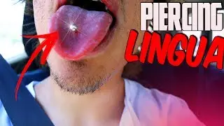 FUI FAZER PIERCING NA LÍNGUA (DEU SANGUE?)