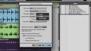Using the Clip List in Pro Tools