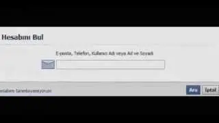 Facebook Şifremi Parolamı Unuttum