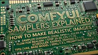 Comfyui Samplers Explained and how to make realistic images