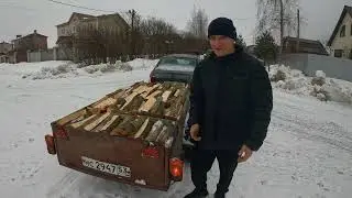 Мой первый заказ на дрова 😁 Начинаю с малого.