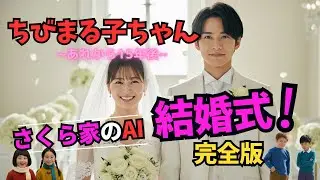㊗️30万回再生🥳㊗️『ちびまる子ちゃん』さくら家のAI結婚式完全版