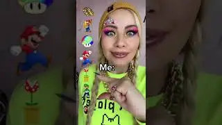 Девушка выбирает героя из игры Марио