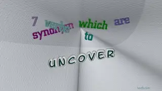 uncover - 10 verbs synonym of uncover (sentence examples)