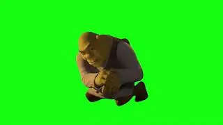 Shrek Rizz Green Screen Meme