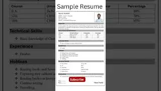 resume kaise banaye | cv kaise banaye | रिज्यूमे कैसे बनाये | ms word | Technical Tutor #resume #cv