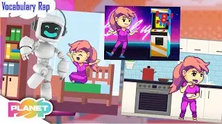 Planet Pop | What does May do everyday? | Vocabulary Listen And Repeat| 