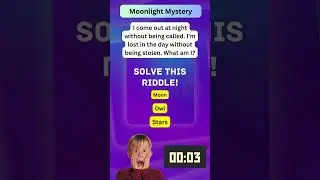 ⚡️ Lightning Riddles: I come out at night without being called, I'm lost in the day without... ⚡️
