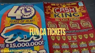 40 Yrs of Play‼️ Cash King‼️ #lotto #lottery #cascratchers #like #subscribe #fun