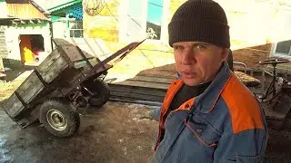 Купил самодельную телегу для трактора