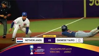 HIGHLIGHTS – Game 12 – Netherlands vs. Chinese Taipei - WBSC U-23 Baseball World Cup 2024