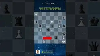WIN THE QUEEN #chess #puzzle #95 12/1/2024 |#shorts