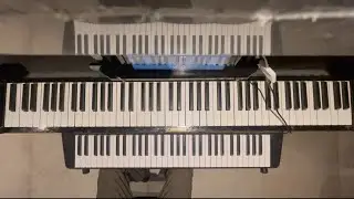 Dire Straits - Money for nothing riff on keyboard (with improvisation)