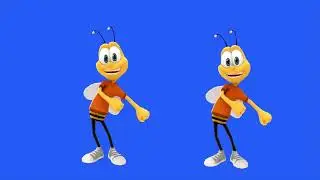 animated dancing ants on green screen/ ant animation video