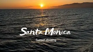 Spontaneous drive to Santa Monica Pier to catch the sunset