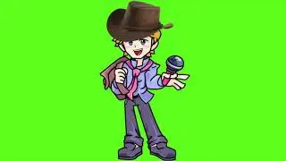 Singing boy animation green screen/ Singing boy green screen footage