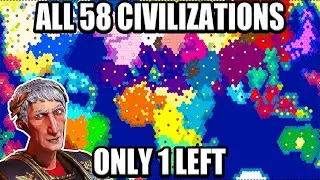 Conquering All 57 Nations on the Earth in Civ 6 - Deity Challenge