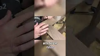 Fixing Gaps in Woodworking: Creative Solution with Sawdust and Super Glue  #woodworking #shorts
