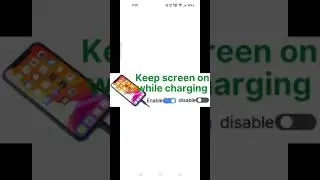 How to keep screen off while charging android | Keep screen on while charging  | screen on off