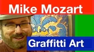 Graffitti Street Art Mike Mozart JeepersMedia, STEAL THIS VIDEO "Mike Mozart Reverso"