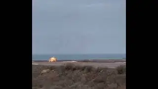 Azerbaycan Havayolları'na ait yolcu uçağının, Kazakistan'ın Aktau şehri yakınlarında düşme anı #air