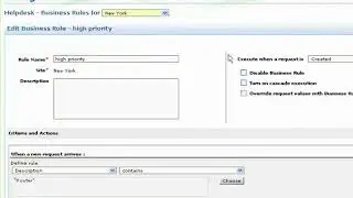 ServiceDesk Plus   Business Rules