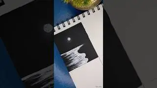 Easy Moonlight Painting✨🌕|Part1#viral #shorts #trending #easypainting #youtubeshorts