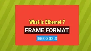 What is Ethernet ? | Frame format of Ethernet | LAN and Wireless LAN | IEEE 802.3 standard | 802.11