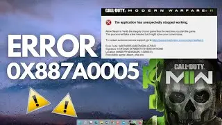 HOW TO FIX error 0X887A0005 | Call of duty | Modern Warfare 2 | English ✅