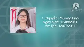 Điểm tên những gương mặt lớp mình sinh tháng 8 năm 2011