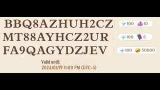 [EXPIRED] Special Program Codes 4.4 (Genshin Impact)