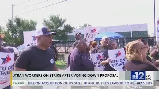 JTRAN union workers go on strike