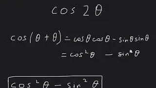 Trigonometry Double Angle Formulas | cos 2x