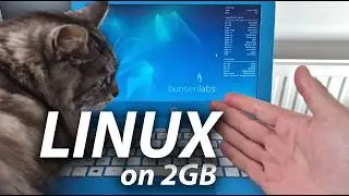Bunsenlabs Boron Debian 12 Linux installed on the HP Stream 11 with 2GB RAM (64bit) 🐱