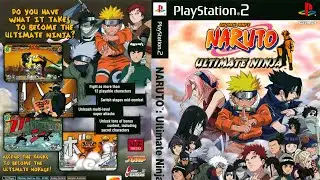 Naruto: Ultimate Ninja (PS2) PCSX2 Emulator Gameplay All Characters Unlocked Part 1 4K UHD