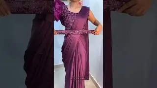 Plain saree ko aise pahne designer saree ki tarah|