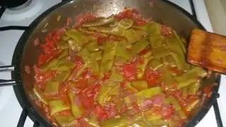 Стручковая фасоль по -турецки / рецепт / турецкая кухня /Taze fasulye / Турция