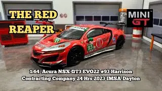 Opening Acura NSX GT3 EVO22 #93 Harrison Contracting Company 24 Hrs 2023 IMSA Dayton Racer Mini GT