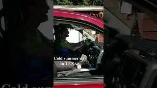 Cold summer day in Texas