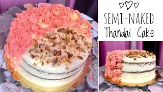 Thandai Cake | Eggless Rasmalai Cake | Cake for Summer | Refreshing | Semi-naked Cake | Frosting