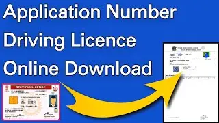 how to download driving licence online|application number driving licence download