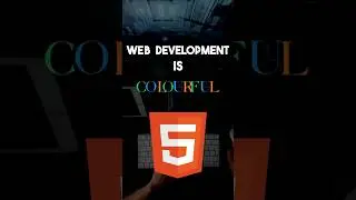 Web Development is COLOURFUL 💚🧡💙🤍❤️ | #webdevelopment | #devgrammer | #shorts