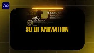 Make Amazing 3D UI Animation in AfterEffects Step by Step
